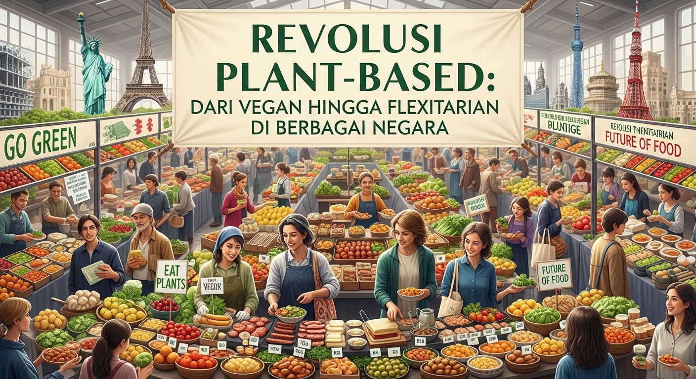 Revolusi Plant-Based: Dari Vegan hingga Flexitarian di Berbagai Negara